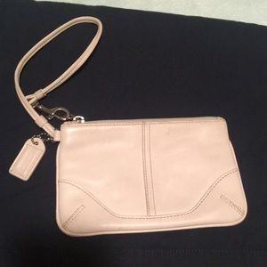 Coach leather wristlet